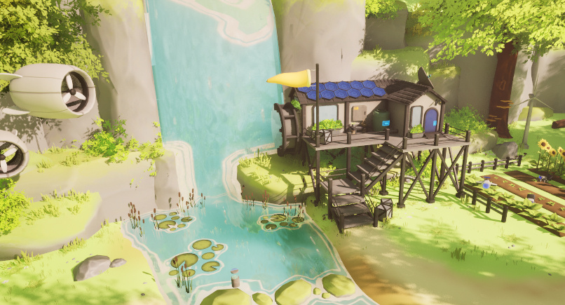 Solarpunk Environment